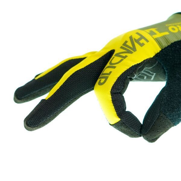 Велосипедні перчатки Handup PRO - Olive/ Hi Viz Yellow M PROP4079 фото
