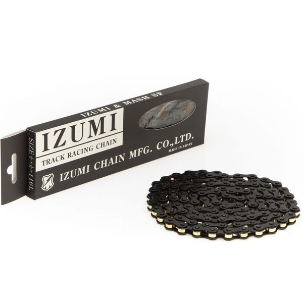 Ланцюг Izumi x Mash Gold 1шв 116 ланок fixed gear, трекінг, фікс ES410JB/MASH-G фото