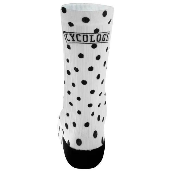 Велосипедні шкарпетки Cycology Polka Dot White Long SOCK63 фото