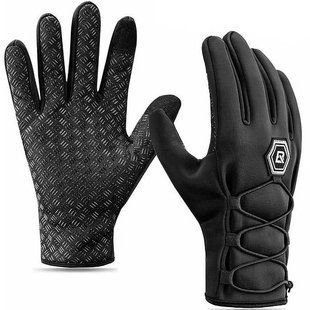 Велорукавиці з віндстопером Rockbros S077-6BK (XL) S077-6BK-M фото