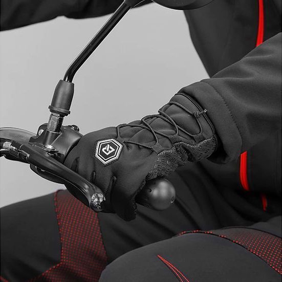Велорукавиці з віндстопером Rockbros S077-6BK (XL) S077-6BK-M фото