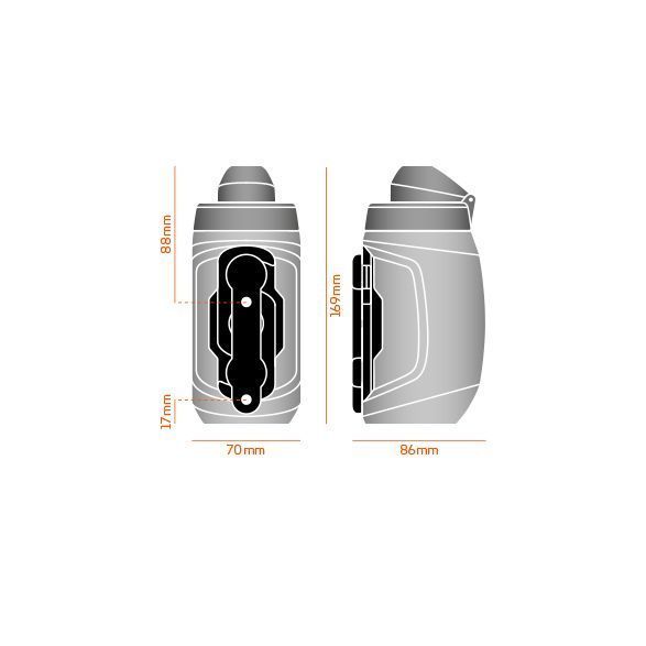 Фляга для велосипеда магнітна FIDLOCK TWIST 450 SMOKE (Повний комплект) 4251207 400643 фото