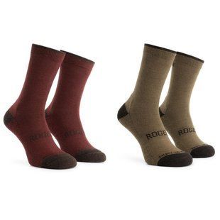 Велошкарпетки зимові з вовни меріноса Rogelli Wool 2-pack Bordeaux/Brown 36-39 RC4510000.690.39 фото