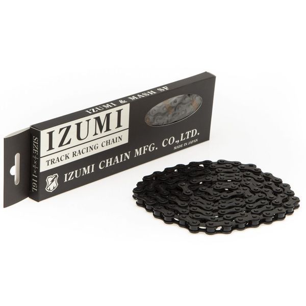 Ланцюг Izumi x Mash Jet All Black 1шв 116 зв. fixed gear, трекінг, фікс ES410JB/MASH-B фото